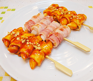 버섯 떡꼬치